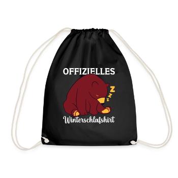 Bärenfan Bär Bären Bärenliebhaber - Turnbeutel - Schwarz - Vorne