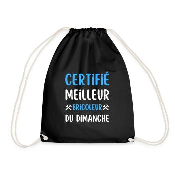 meilleur bricoleur cadeau homme humour - Sac de sport léger - noir - Devant
