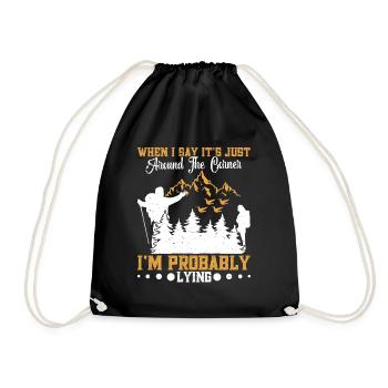 Hiking equipment Mountaineering Mountaineering Hikers - Drawstring Bag - black - Front