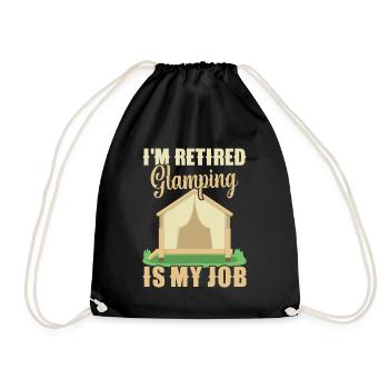Glamping Équipement de camping Tente de camping Glamper - Sac de sport léger - noir - Devant