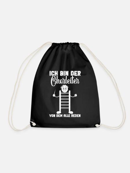 Chorleiter Singen Sopransänger Chor Chorsänger - Turnbeutel - Schwarz