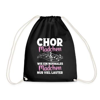 Chorleiter Chorsänger Tenor Singen Musiker Chor - Turnbeutel - Schwarz - Vorne