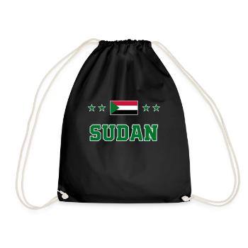 Sudan - Drawstring Bag - black - Front