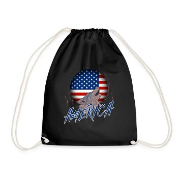 Amérique du Nord - Sac de sport léger - noir - Devant