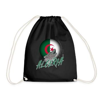 Algeria - Drawstring Bag - black - Front