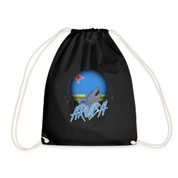 Aruba - Drawstring Bag - black - Front