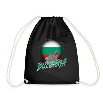 Bulgarien - Turnbeutel - Schwarz - Vorne