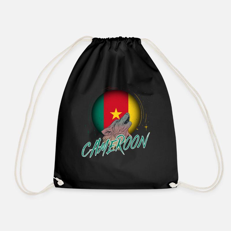 Cameroon - Drawstring Bag - black