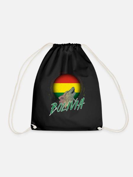 Bolivien - Turnbeutel - Schwarz