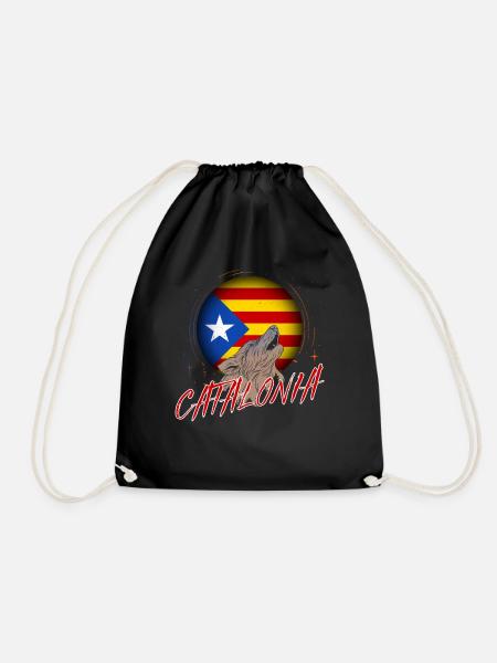 Catalonia - Drawstring Bag - black