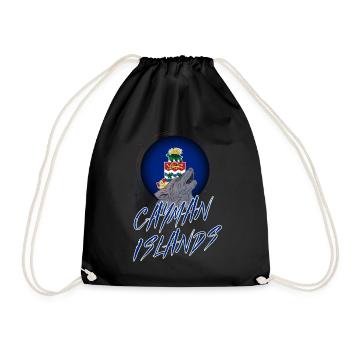 Cayman Islands - Drawstring Bag - black - Front