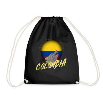 Colombia - Drawstring Bag - black - Front