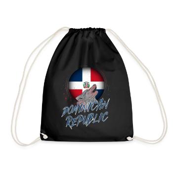 République dominicaine - Sac de sport léger - noir - Devant