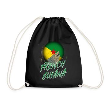 Guyane française - Sac de sport léger - noir - Devant