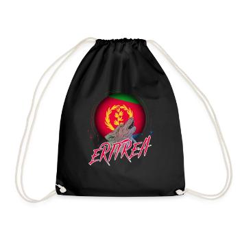 Eritrea - Turnbeutel - Schwarz - Vorne