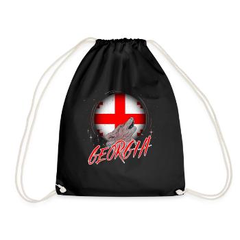 Georgia - Drawstring Bag - black - Front