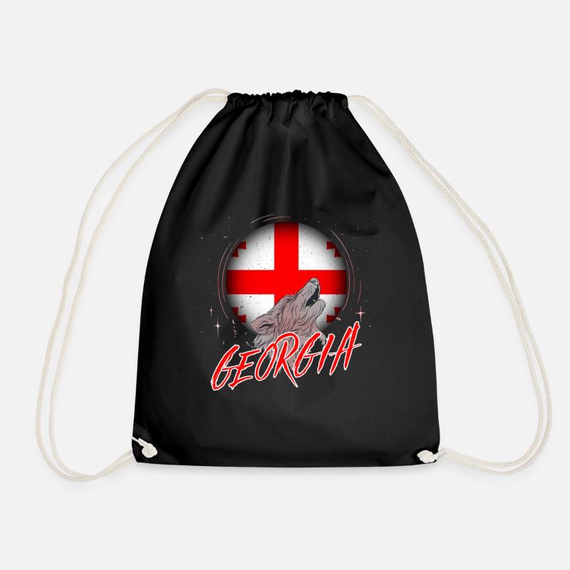 Georgien - Turnbeutel - Schwarz