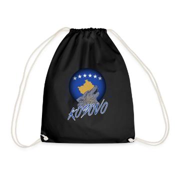Kosovo (en anglais) - Sac de sport léger - noir - Devant