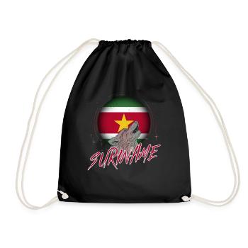 Suriname - Turnbeutel - Schwarz - Vorne