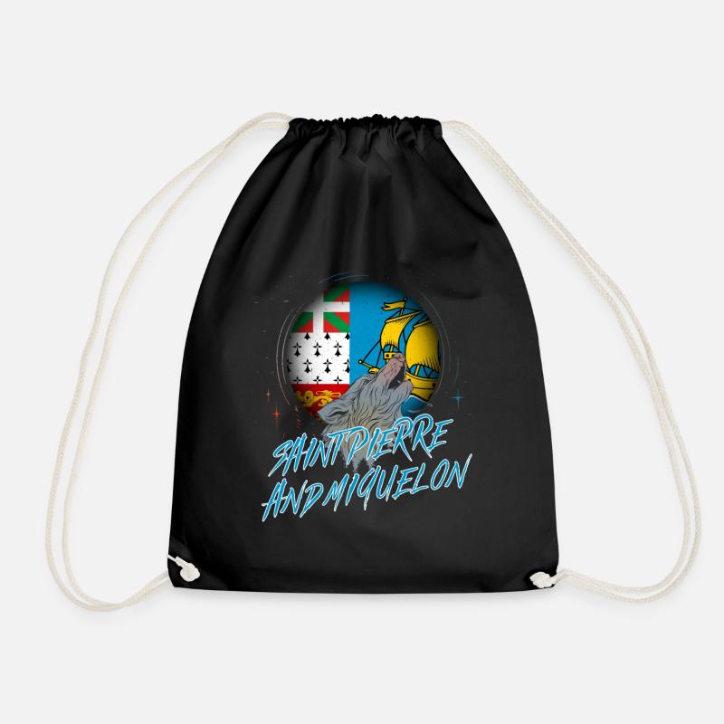 Saint Pierre et Miquelon - Sac de sport léger - noir