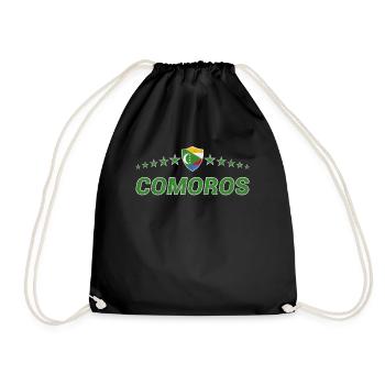 Comoros - Drawstring Bag - black - Front