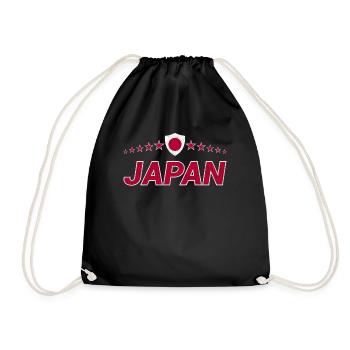 Japan - Turnbeutel - Schwarz - Vorne