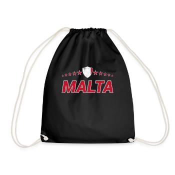 Malta - Turnbeutel - Schwarz - Vorne
