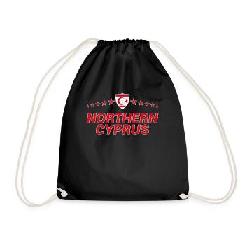 Northern Cyprus - Drawstring Bag - black - Front