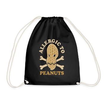 Allergique aux arachides - allergie aux arachides - Sac de sport léger - noir - Devant