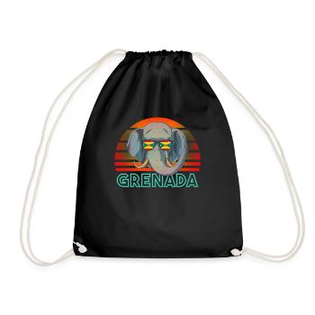 Grenada - Drawstring Bag - black - Front