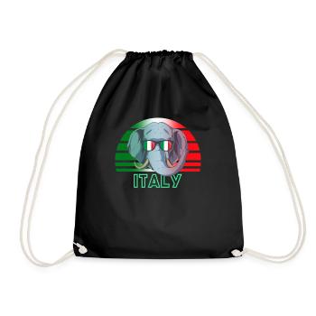 Italie - Sac de sport léger - noir - Devant