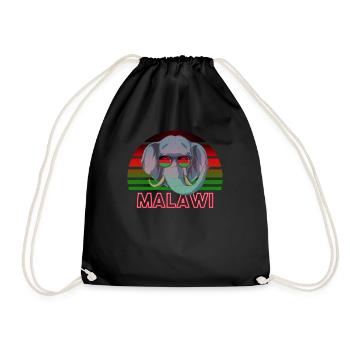 Malawi - Drawstring Bag - black - Front