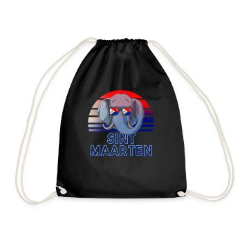 Sint Maarten - Drawstring Bag - black - Front