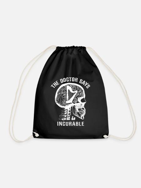 The doctor says it's incurable - harp - Turnbeutel - Schwarz