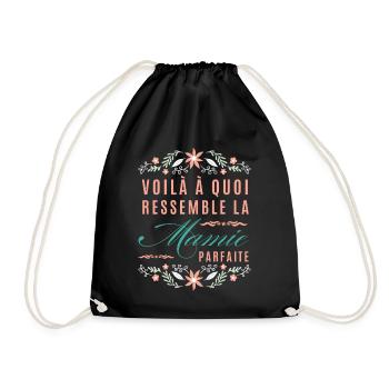 Voilà à quoi ressemble la mamie parfaite - Sac de sport léger - noir - Devant