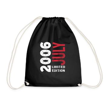 Cadeau d’anniversaire en édition limitée juillet 2006 - Sac de sport léger - noir - Devant