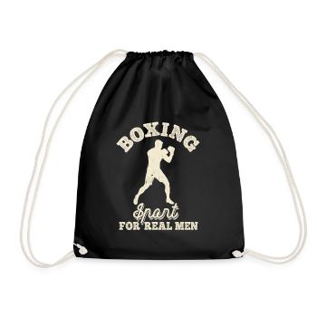 Boxe Sport Pour Vrais Hommes, arts martiaux - Sac de sport léger - noir - Devant