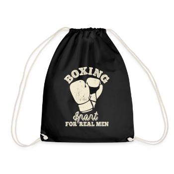 Boxe Sport For Real Men, arts martiaux - Sac de sport léger - noir - Devant
