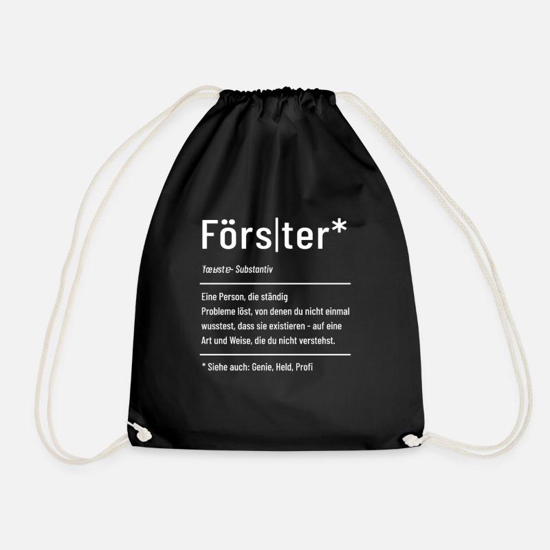 Förster - Definition - Lexikon - Turnbeutel - Schwarz