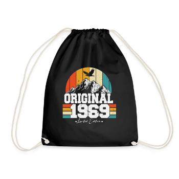 Original 1969 Vintage Rétro Cadeau d’anniversaire - Sac de sport léger - noir - Devant