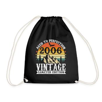 2006 Vintage Anniversaire Cadeau Rétro - Sac de sport léger - noir - Devant