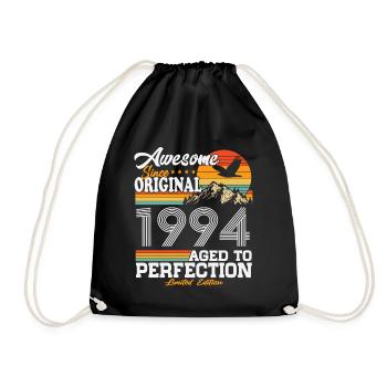 Original 1994 Vintage Rétro Cadeau d’anniversaire - Sac de sport léger - noir - Devant