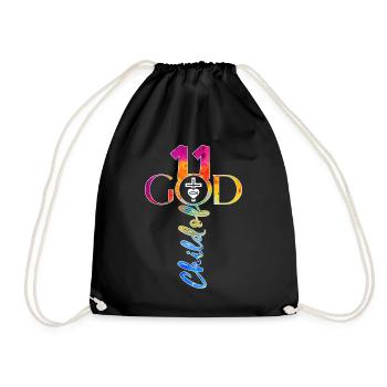 ÉGLISE CHRÉTIENS 11 ANS JÉSUS 11E ANNIVERSAIRE - Sac de sport léger - noir - Devant