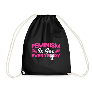 Rechte der Frauen Feministisch Ermächtigung Gesche - Turnbeutel - Schwarz - Vorne