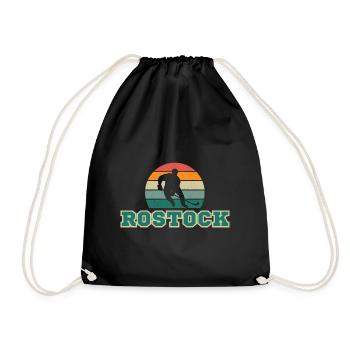 Rostock, meine Stadt! - Turnbeutel - Schwarz - Vorne