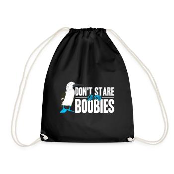 Gannet Blue-footed Gannet Gift - Drawstring Bag - black - Front