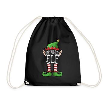 Eleven Brother Xmas Christmas Costume Family Design - Drawstring Bag - black - Front