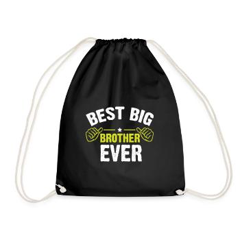 Best Big Brother Ever - Bester Großer Bruder - Drawstring Bag - black - Front