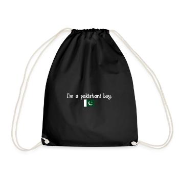 Je suis un garçon pakistanais - Sac de sport léger - noir - Devant