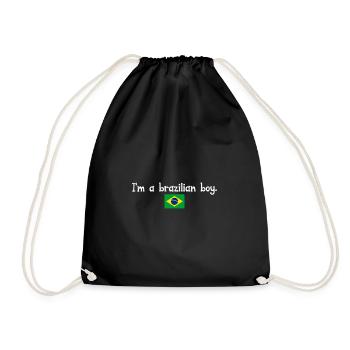 Je suis un garçon brésilien - Sac de sport léger - noir - Devant